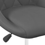 vidaXL Chaises pivotantes à manger lot de 6 Gris foncé Velours