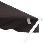 Store double pente manuel rétractable inclinaison réglable acier époxy blanc polyester imperméabilisé anti-UV gris dim. 4 50L x 3 40l x 2 55H m