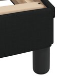 vidaXL Cadre de lit avec tête de lit sans matelas noir 90x200 cm tissu