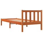 vidaXL Cadre de lit sans matelas cire marron 90x200 cm bois pin massif