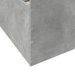 vidaXL Cadre de lit et tiroirs gris béton 90x190 cm bois d'ingénierie