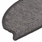 vidaXL Tapis d'escalier auto-adhésifs 15 Pièces Gris et beige 65x21x4 cm