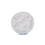 Blister de 1 Pile bouton oxyde argent X344 SR1136S RENATA