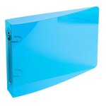 Classeur Pour Fiches Bristol 125x200 2 Anneaux 25mm Polypropylène Crystal Colours - Couleurs Assorties - X 10 - Exacompta
