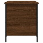 vidaXL Banc de rangement chêne marron 80x42 5x50 cm bois d'ingénierie