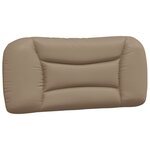 vidaXL Lit avec matelas cappuccino 80x200 cm similicuir