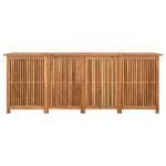 vidaXL Boîte de rangement de jardin 200x80x75 cm bois massif d'acacia