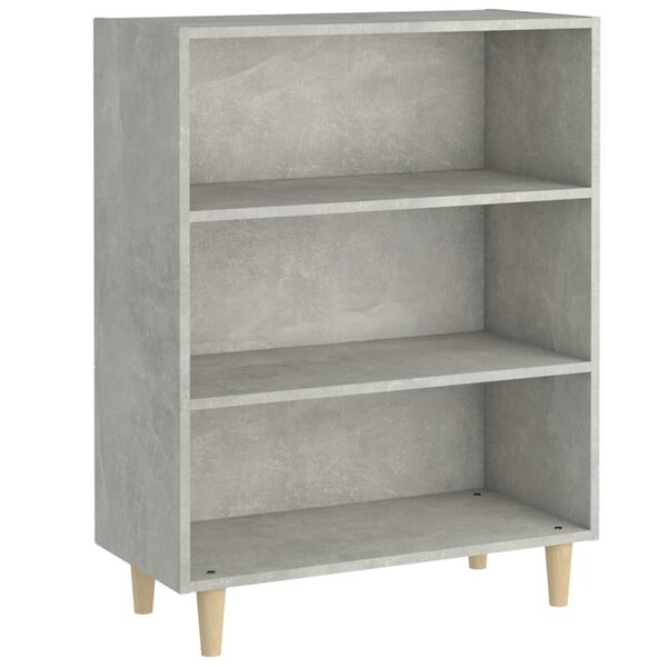 vidaXL Buffet Gris béton 69 5x32 5x90 cm Bois d'ingénierie