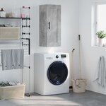 vidaXL Armoire murale gris béton 34 5x34x90 cm bois d'ingénierie