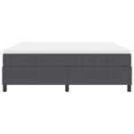 vidaXL Lit avec sommier avec matelas gris foncé super King en tissu en velours côtelé