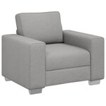 Fauteuil vidaXL Cloud Grey 59 cm en tissu