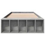 vidaXL Cadre de lit sans matelas gris béton 90x190 cm