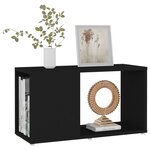 vidaXL Meuble TV Noir 60x24x32 cm Aggloméré