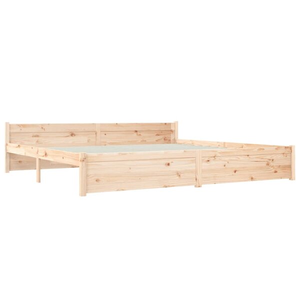 vidaXL Cadre de lit sans matelas bois massif 200x200 cm