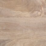 vidaXL Table basse blanc 80x51x40 cm bois de manguier massif