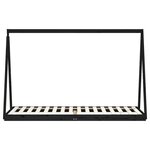 vidaXL Cadre de lit pour enfants noir 80x200 cm bois de pin massif