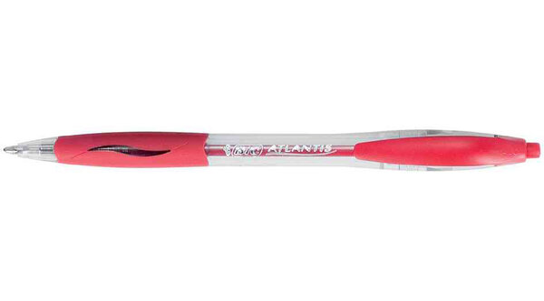 Stylo bille Rétractable ATLANTIS CLASSIC Pte Moy. 1 mm Rouge x 12 BIC