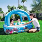 Bestway piscine avec auvent bleu 147 x 147 x 122 cm 52192