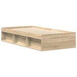 vidaXL Cadre de lit sans matelas chêne sonoma 100x200 cm