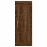 vidaXL Buffet haut Chêne marron 34 5x34x180 cm Bois d'ingénierie