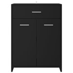 vidaXL Ensemble de meubles de salle de bain 4 Pièces Noir