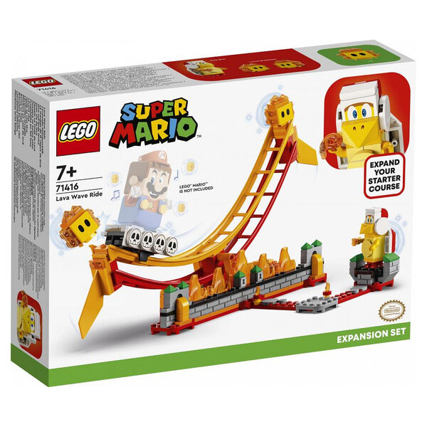 Ensemble d'extension LEGO® Super Mario™ : Le manège de la vague de lave (71416) pour des aventures palpitantes