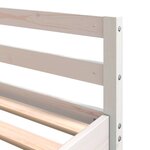 vidaXL Lit superposé et bureau et échelle 140x200cm bois de pin massif