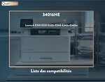 Qualitoner x1 toner 34016he noir compatible pour lexmark