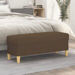 vidaXL Banc Marron 100x35x41 cm Tissu