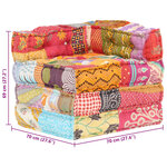 vidaXL Pouf modulaire Patchwork Tissu