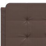 vidaXL Cadre de lit sans matelas marron 120x200 cm similicuir