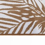 vidaXL Tapis d'extérieur marron et blanc 80x250 cm design réversible