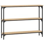 vidaXL Table console chêne sonoma 100x22 5x75 cm bois d'ingénierie