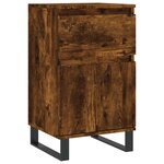 vidaXL Buffet chêne fumé 40x35x70 cm bois d'ingénierie