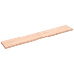 vidaXL Étagère murale 200x30x(2-4) cm bois de chêne massif non traité