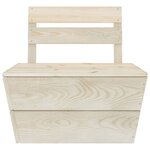 vidaXL Salon de jardin palette 5 Pièces Bois d'épicéa imprégné