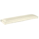 vidaXL Coussin de Palette pour Banc crème 150x40x8 cm Tissu Oxford