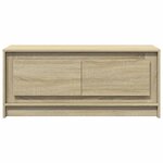 vidaXL Table basse avec lumières LED chêne sonoma bois d'ingénierie