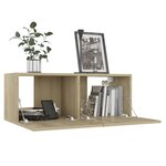 vidaXL Ensemble de meubles TV 4 Pièces Chêne sonoma Bois d'ingénierie