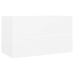vidaXL Armoire d'évier Blanc 80x38 5x45 cm Bois d'ingénierie