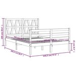 vidaXL Cadre de lit sans matelas 140x200 cm bois massif