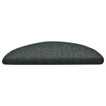 vidaXL Tapis d'escalier autocollants 15 Pièces Vert 56x17x3 cm Aiguilleté