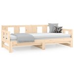 vidaXL Lit coulissant sans matelas bois de pin massif 2x(90x200) cm
