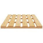 vidaXL Tapis de bain bambou 54x36 cm