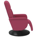 vidaXL Fauteuil de massage inclinable avec repose-pied rouge bordeaux
