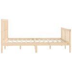 vidaXL Cadre de lit sans matelas 140x200 cm bois massif