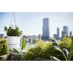 ELHO Pot de fleurs a suspendre Greenville 24 - Extérieur - Ø 23,9 x H 20,3 cm - Blanc