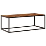 vidaXL Table basse 110x60x40 cm Bois d'acacia solide et acier