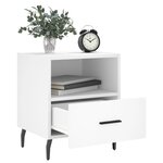 vidaXL Table de chevet blanc 40x35x47 5 cm bois d’ingénierie