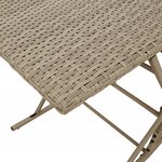 vidaXL Ensemble à manger de jardin et coussins 7 Pièces gris clair rotin